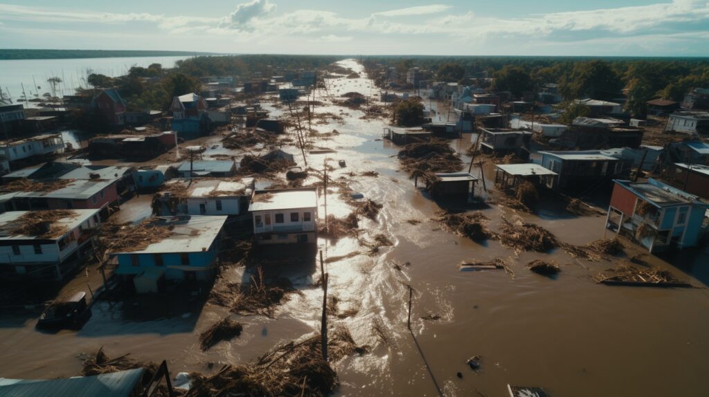 Typhoon vs Hurricane both leads to floods cause water logging in low line areas