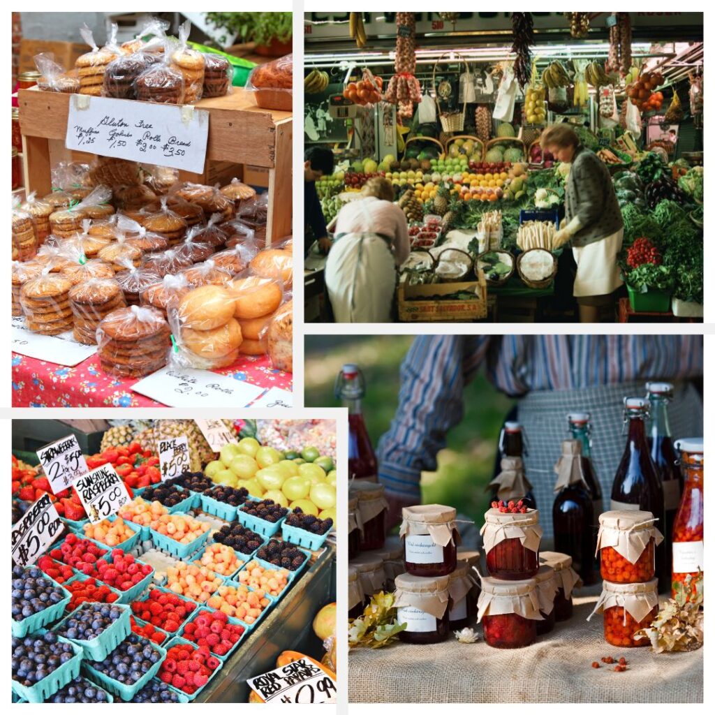 The best way to enjoy seasonal eating is through exploring farmers market. 